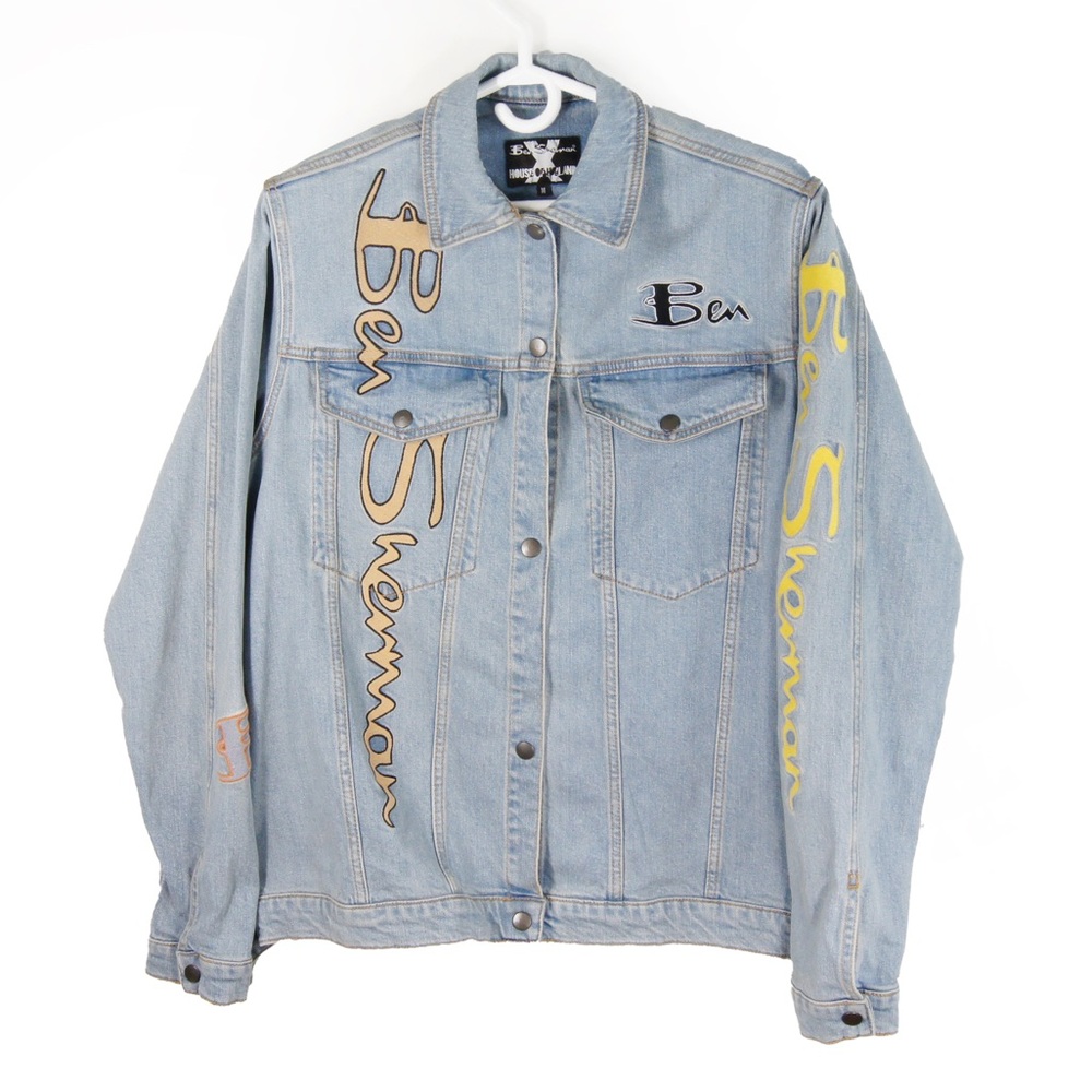 Ben Sherman x House of Holland Embroidered Logo Blue Jean Denim Jacket